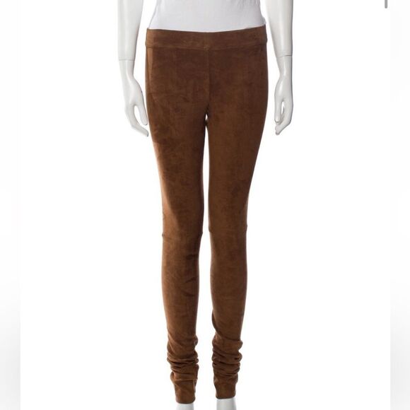 Salvatore Ferragamo Suede Pants - Picture 1 of 3